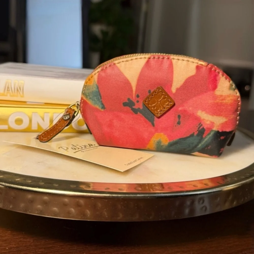 NWT PATRICIA NASH Patina Mini Cosmetic Case- Spring Multi